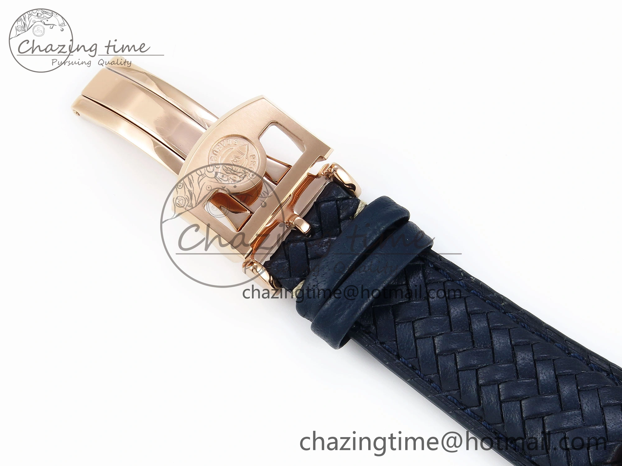Portugieser Perpetual Calendar RG 5033 APSF 1:1 Best Edition Blue Dial on Black Leather Strap A52610 Clone