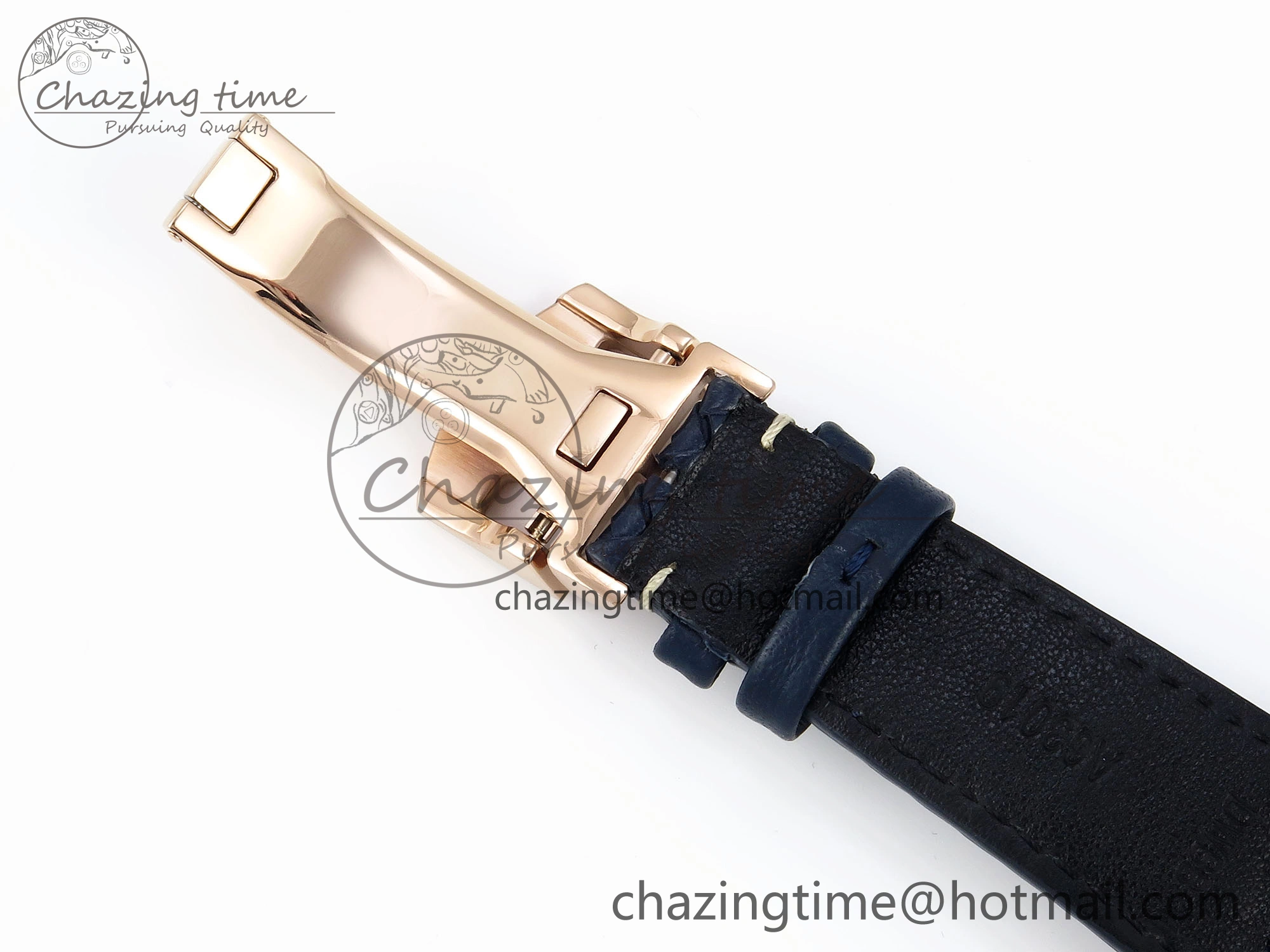 Portugieser Perpetual Calendar RG 5033 APSF 1:1 Best Edition Blue Dial on Black Leather Strap A52610 Clone
