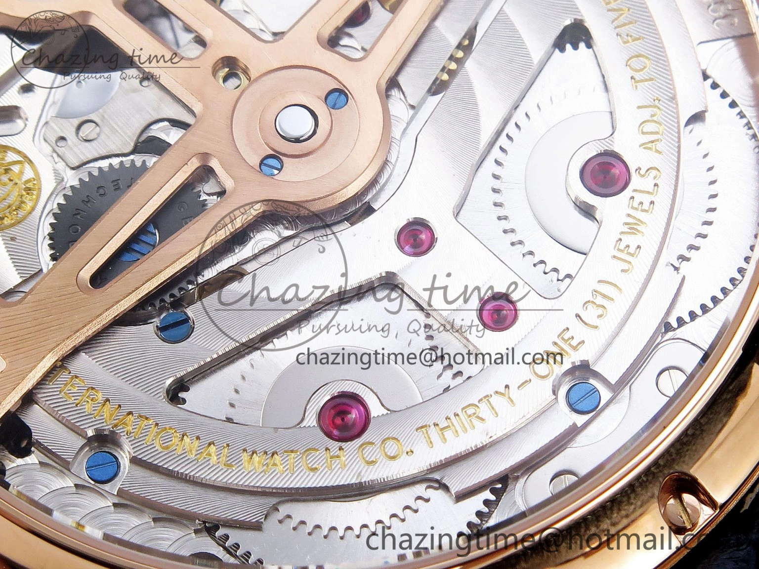 Portugieser Perpetual Calendar RG 5033 APSF 1:1 Best Edition Blue Dial on Black Leather Strap A52610 Clone