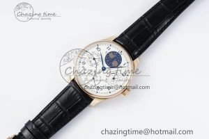 Portugieser Perpetual Calendar RG 5033 APSF 1:1 Best Edition White Dial on Black Leather Strap A52610 Clone