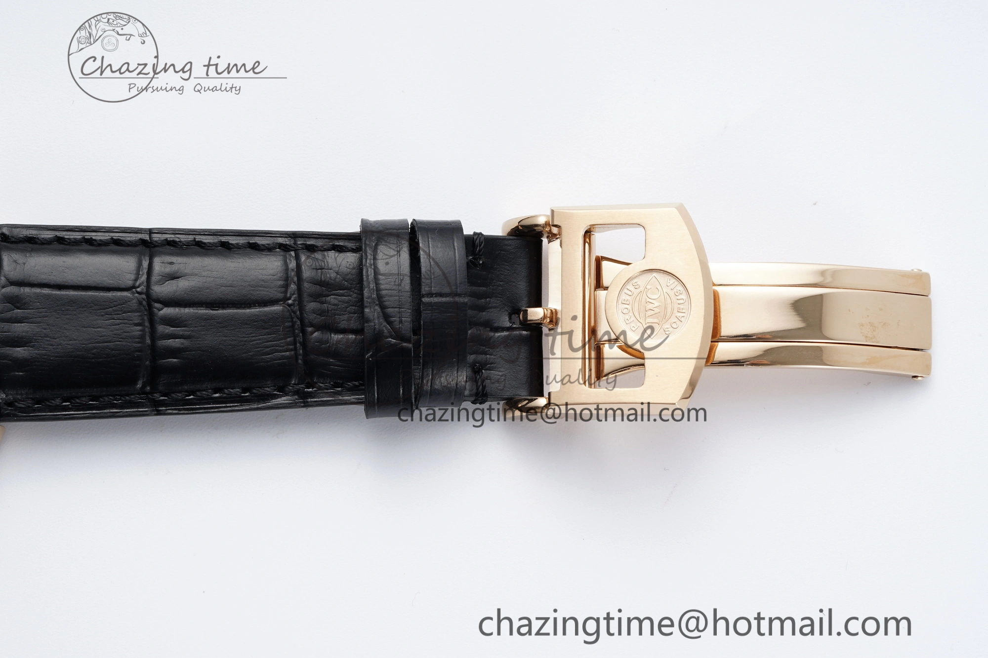 Portugieser Perpetual Calendar RG 5033 APSF 1:1 Best Edition White Dial on Black Leather Strap A52610 Clone