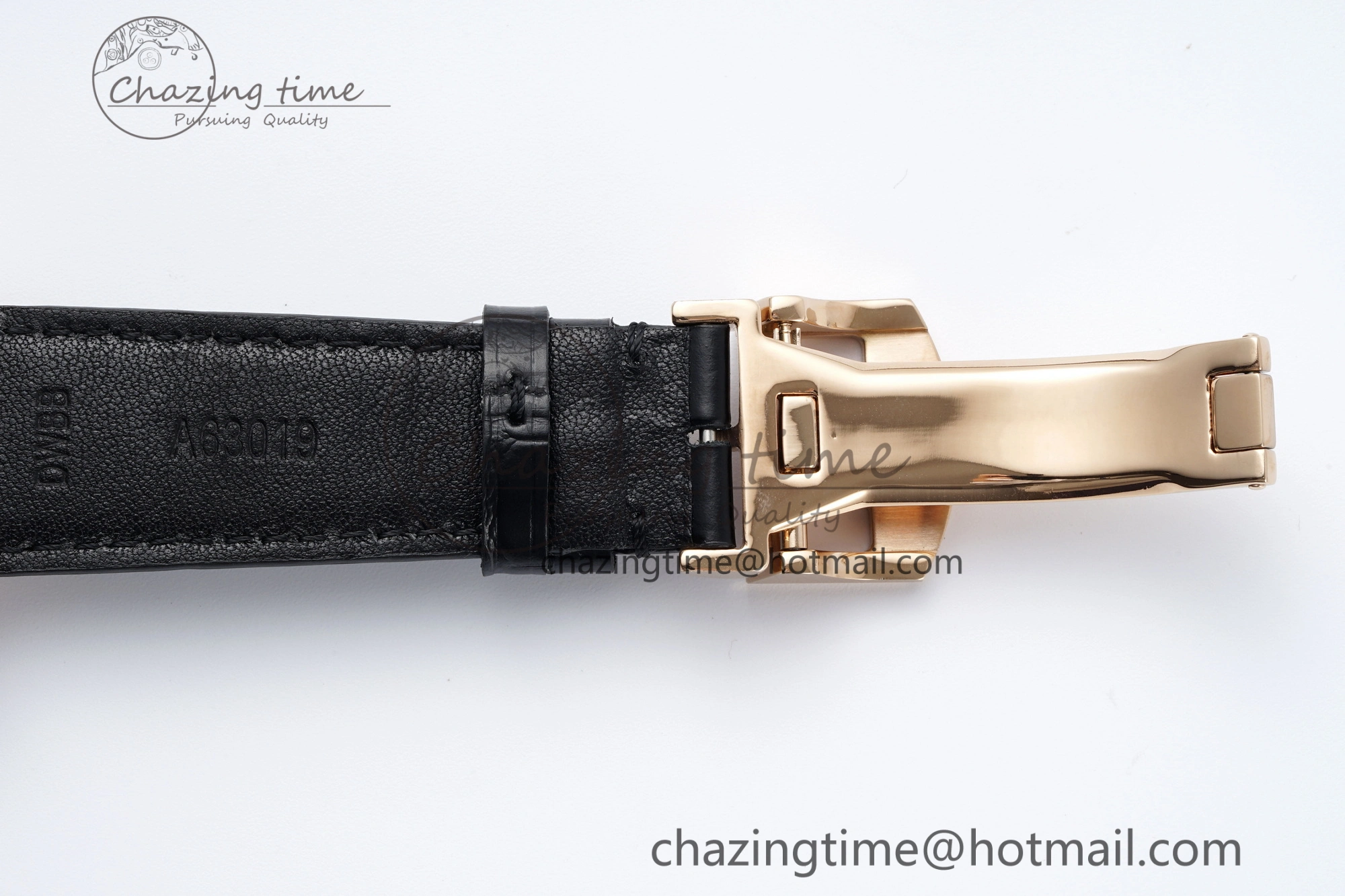 Portugieser Perpetual Calendar RG 5033 APSF 1:1 Best Edition White Dial on Black Leather Strap A52610 Clone