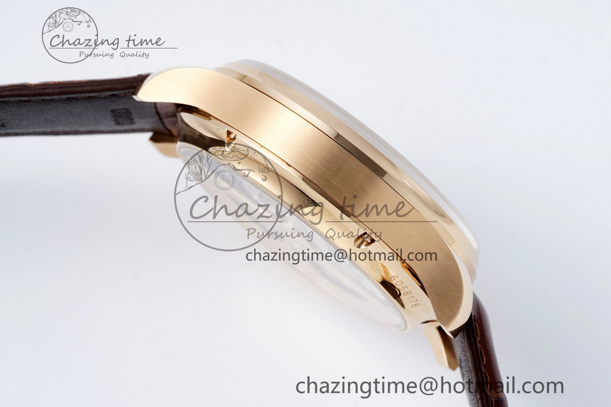 Portugieser Perpetual Calendar RG 5033 APSF 1:1 Best Edition White Dial on Brown Leather Strap A52610 Clone