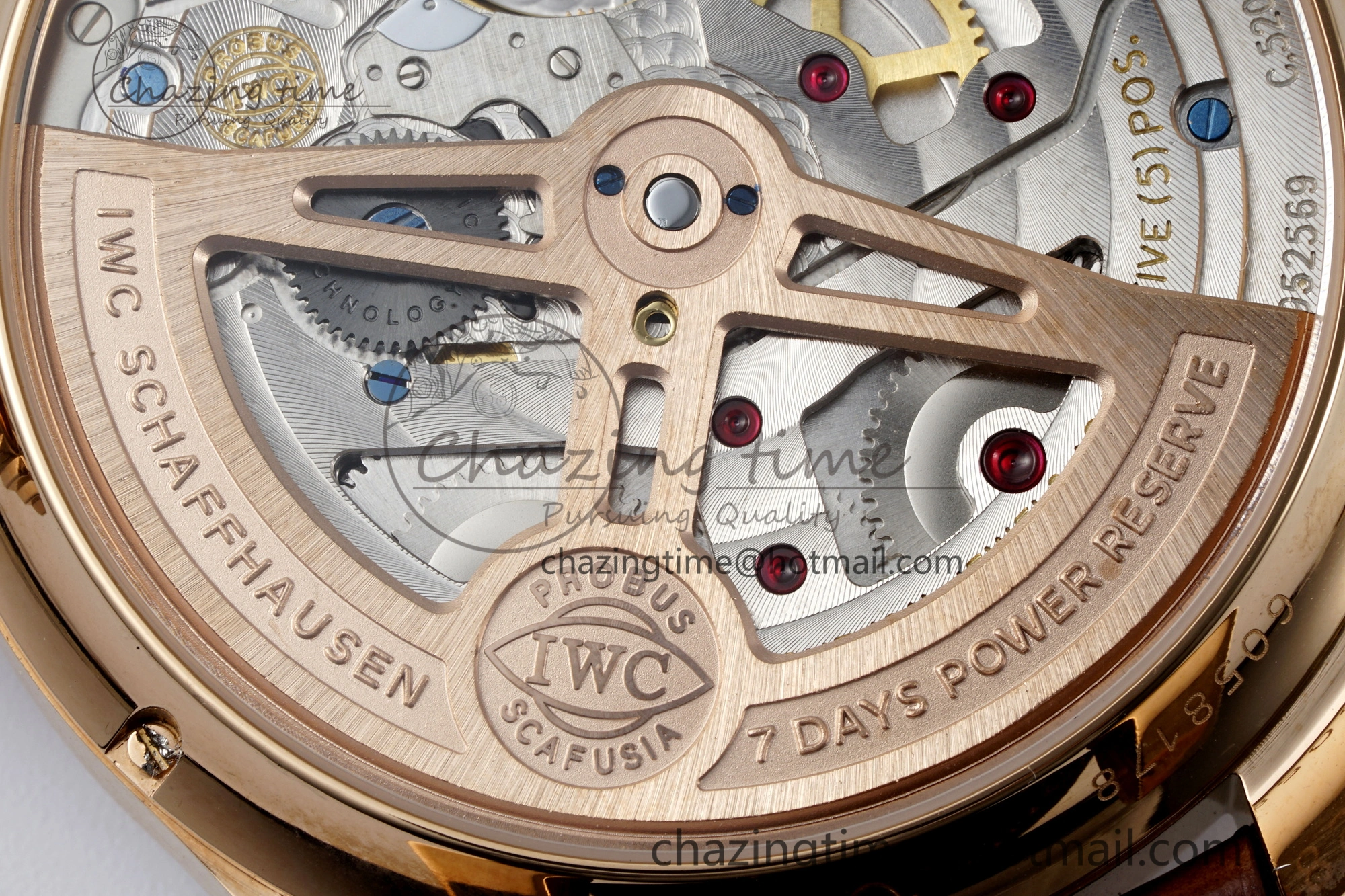 Portugieser Perpetual Calendar RG 5033 APSF 1:1 Best Edition White Dial on Brown Leather Strap A52610 Clone