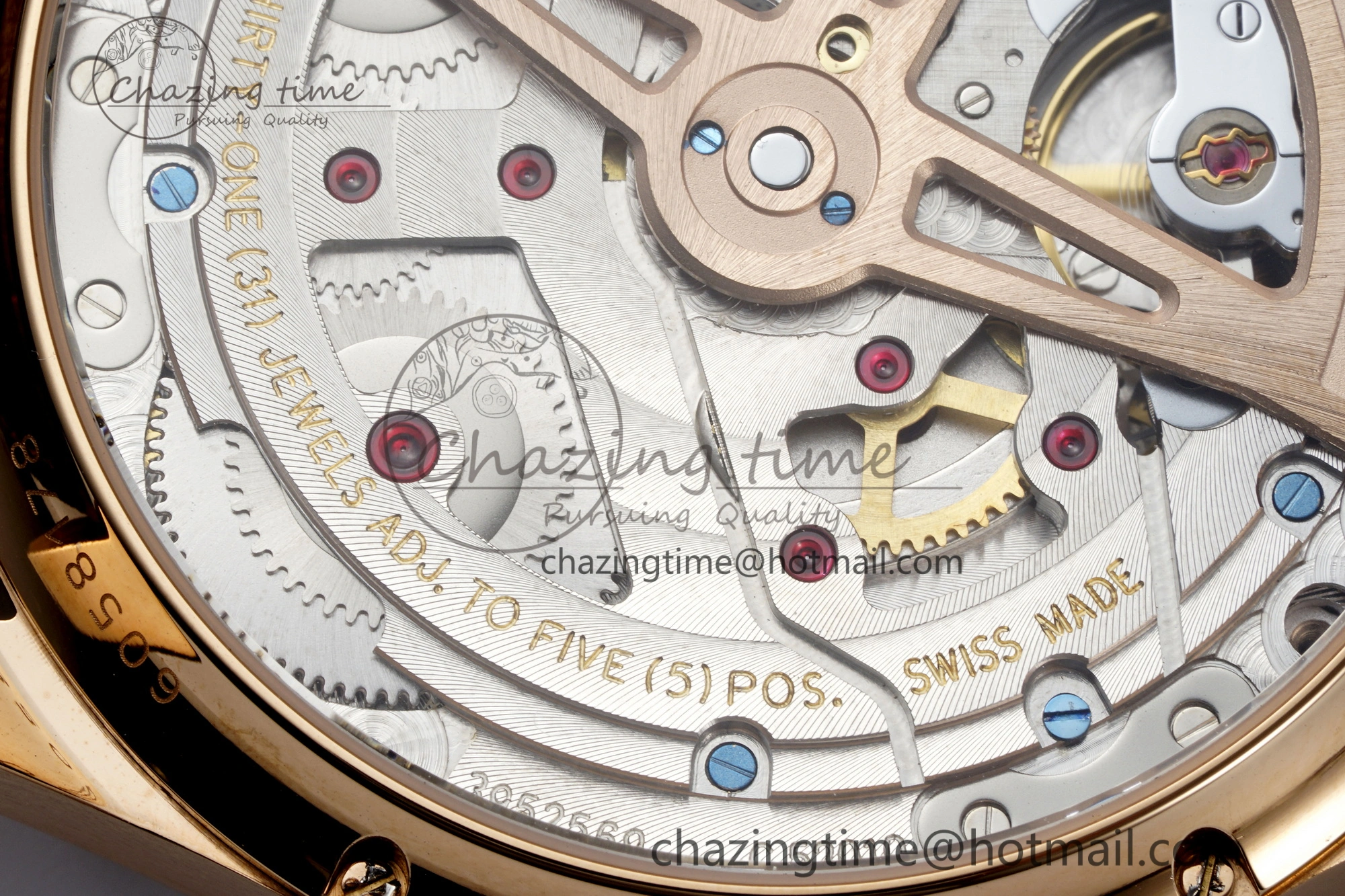 Portugieser Perpetual Calendar RG 5033 APSF 1:1 Best Edition White Dial on Brown Leather Strap A52610 Clone