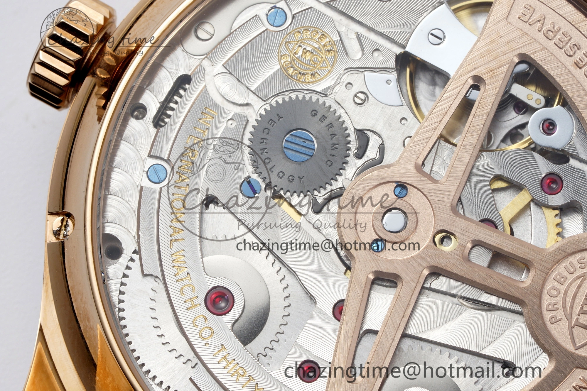 Portugieser Perpetual Calendar RG 5033 APSF 1:1 Best Edition White Dial on Brown Leather Strap A52610 Clone