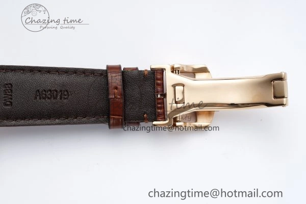 Portugieser Perpetual Calendar RG 5033 APSF 1:1 Best Edition White Dial on Brown Leather Strap A52610 Clone