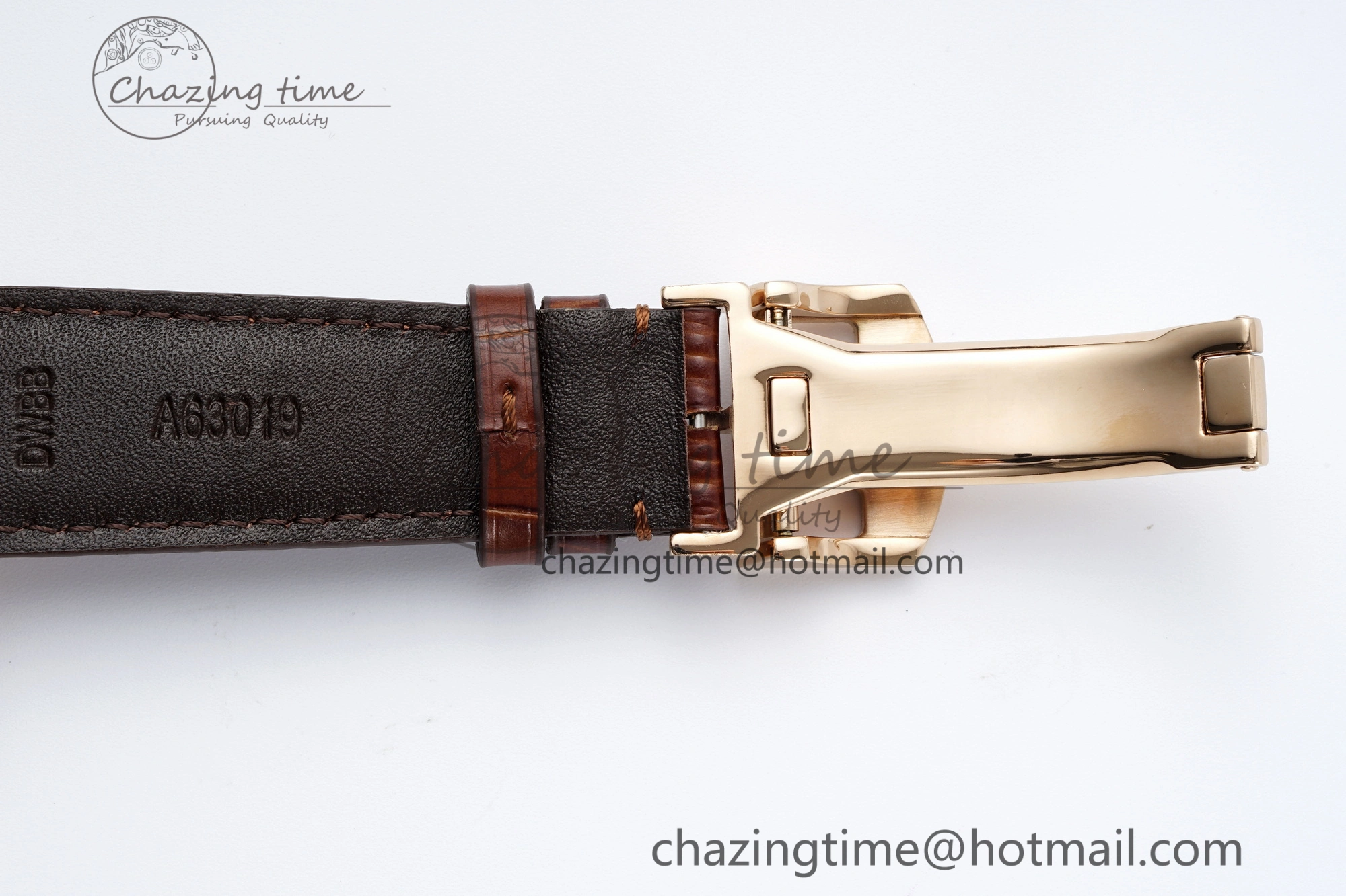 Portugieser Perpetual Calendar RG 5033 APSF 1:1 Best Edition White Dial on Brown Leather Strap A52610 Clone