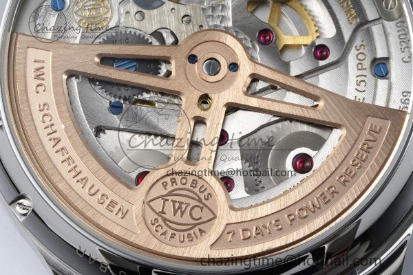 Portugieser Perpetual Calendar SS 5033 APSF 1:1 Best Edition Blue Dial on Black Leather Strap A52610 Clone