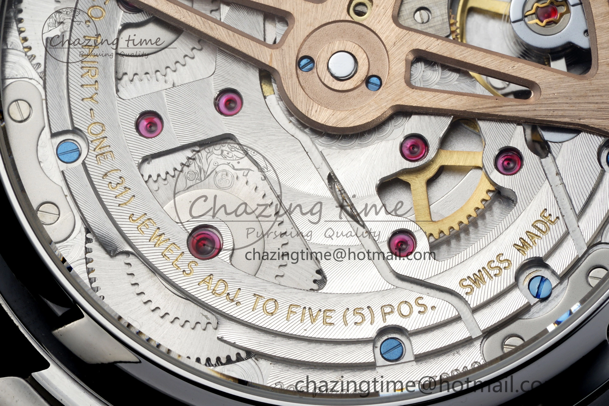 Portugieser Perpetual Calendar SS 5033 APSF 1:1 Best Edition Blue Dial on Black Leather Strap A52610 Clone