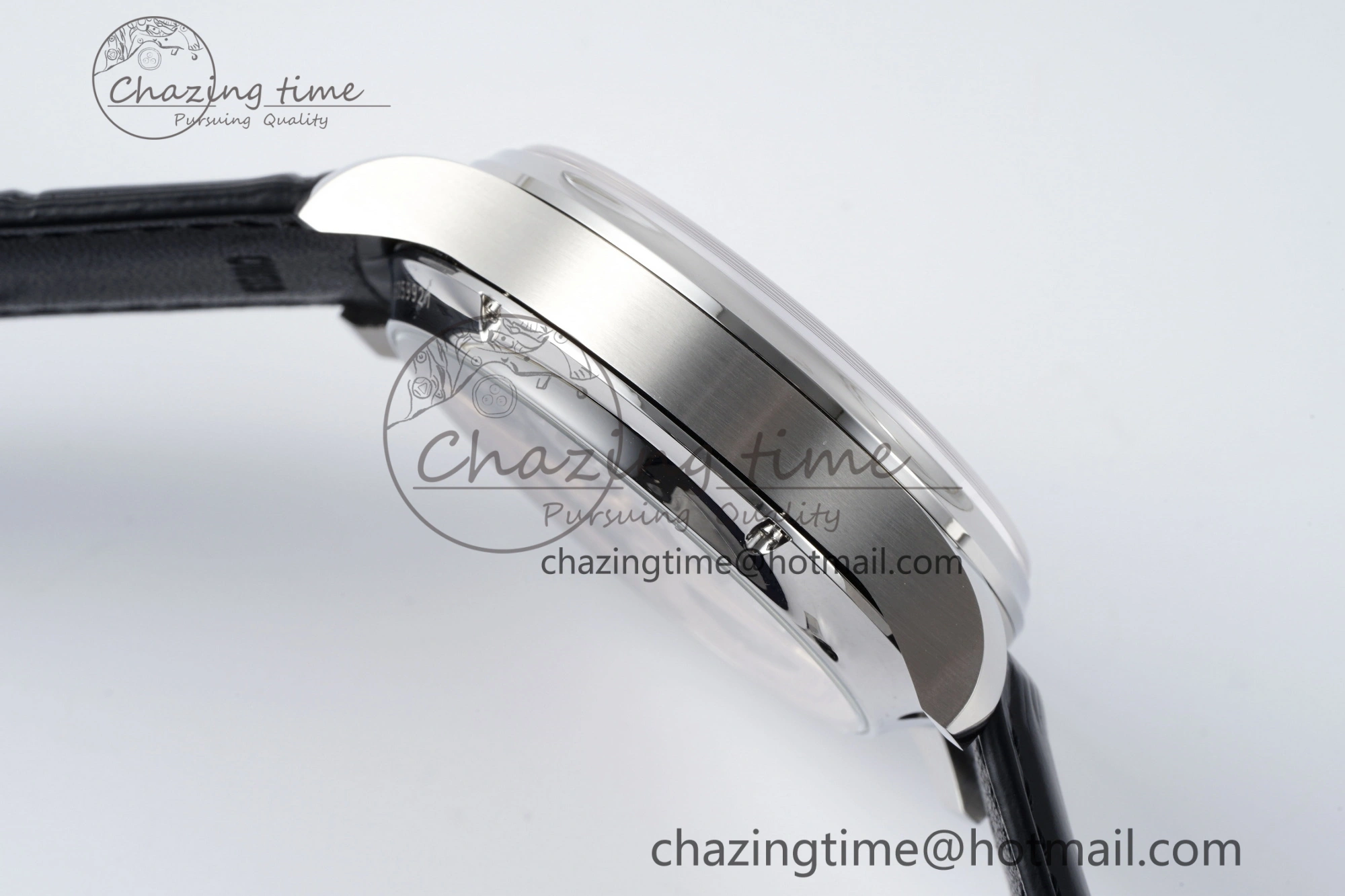 Portugieser Perpetual Calendar SS 5033 APSF 1:1 Best Edition White Dial on Black Leather Strap A52610 Clone