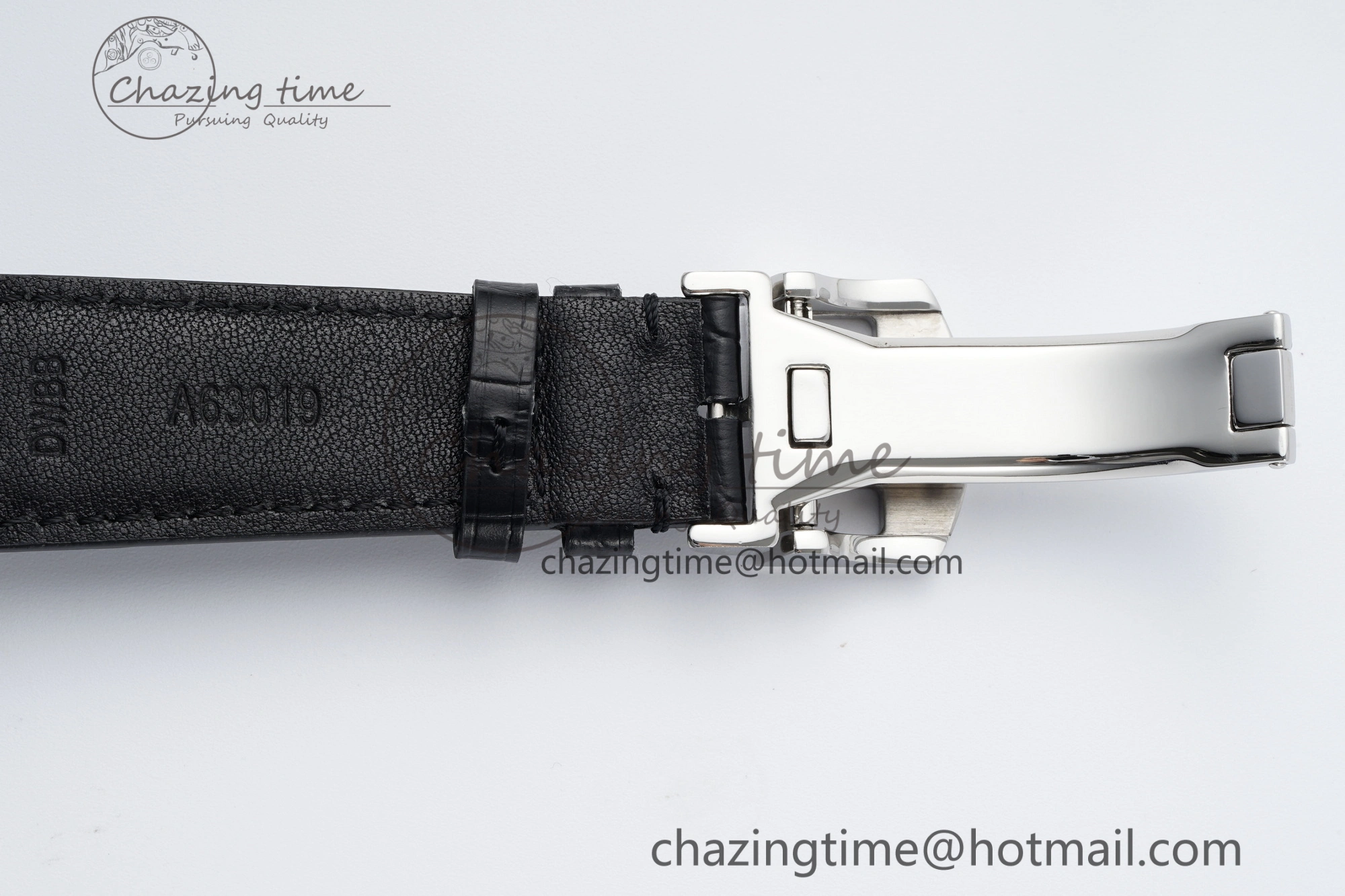 Portugieser Perpetual Calendar SS 5033 APSF 1:1 Best Edition White Dial on Black Leather Strap A52610 Clone