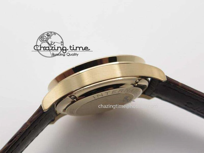 Portuguese 40mm Chrono RG Gray Dial Sliver Subdial on Leather Strap A7750