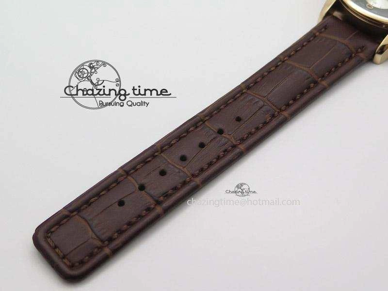 Portuguese 40mm Chrono RG Gray Dial Sliver Subdial on Leather Strap A7750