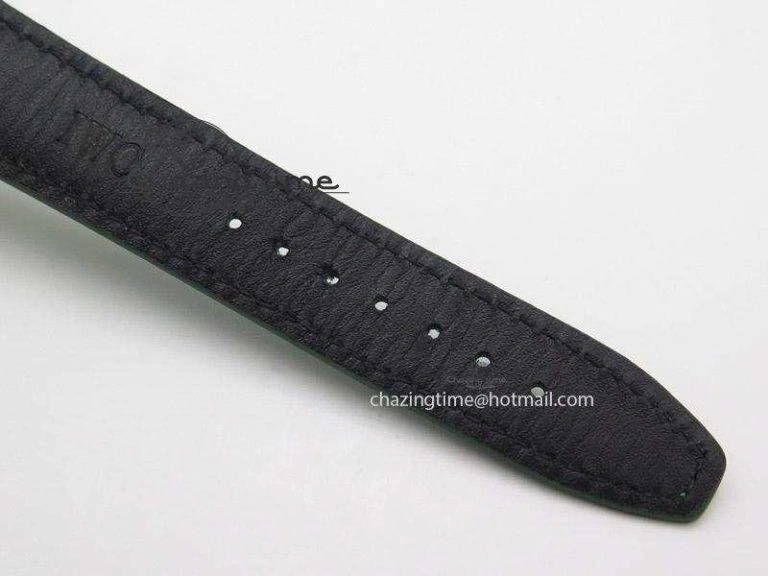 Portuguese 40mm Chrono SS Green Dial On Green Leather Strap A7750