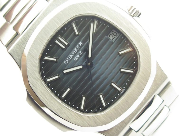 Portuguese 40mm Chrono SS Map Dial on Black Leather Strap A7750