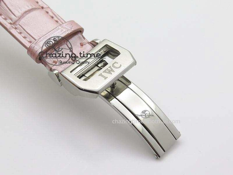 Portuguese 40mm Chrono SS Pink MOP Dial on Pink Leather Strap A7750