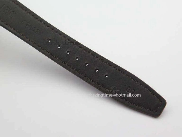 Portuguese Chrono IW371431 ZF 1:1 Best Edition Gray Dial On Brown Leather Strap A79350 (Slim Movement)