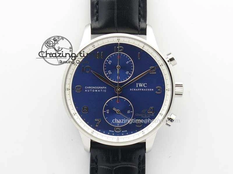 Portuguese Chrono IW371432 “Laureus” ZF 1:1 Best Edition On Black Leather Strap A79350 (Slim Movement)