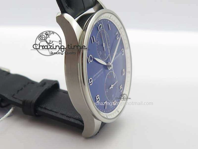 Portuguese Chrono IW371432 “Laureus” ZF 1:1 Best Edition On Black Leather Strap A79350 (Slim Movement)