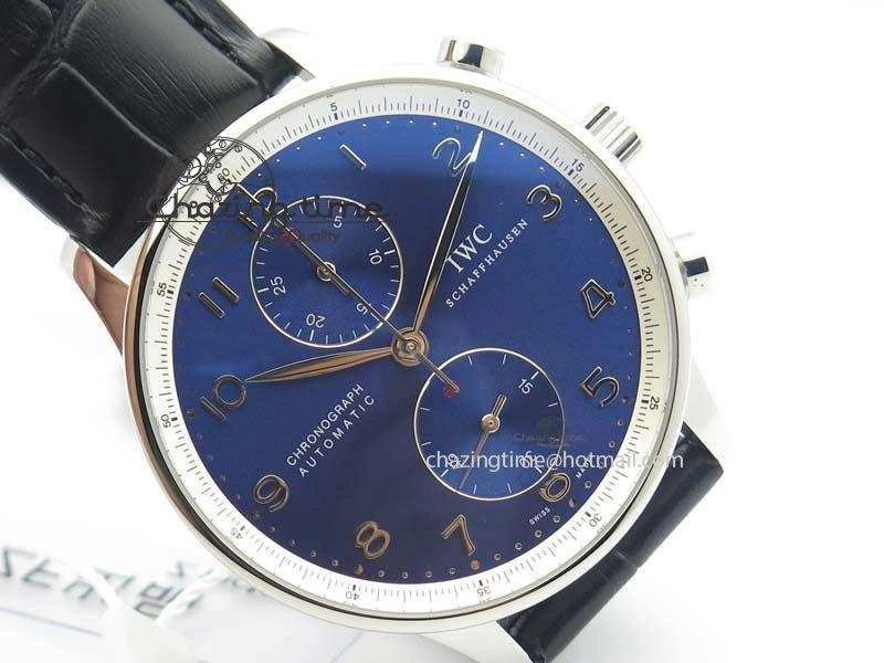 Portuguese Chrono IW371432 “Laureus” ZF 1:1 Best Edition On Black Leather Strap A79350 (Slim Movement)