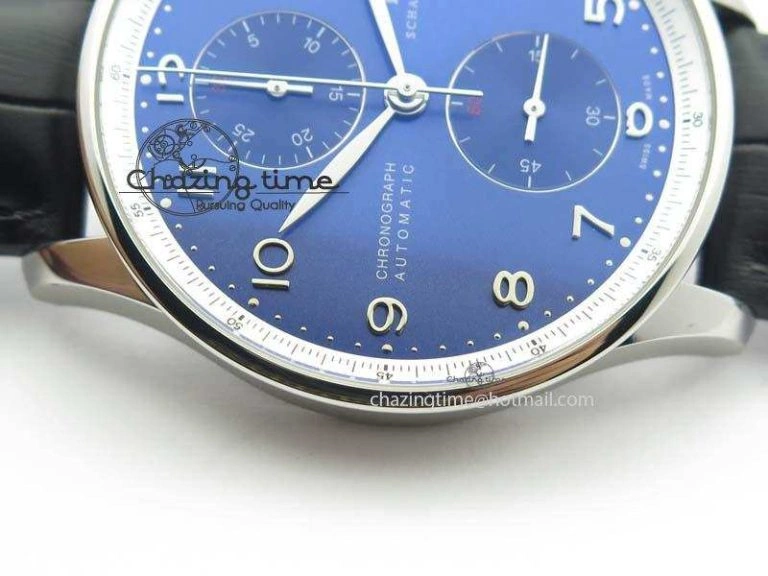 Portuguese Chrono IW371432 “Laureus” ZF 1:1 Best Edition On Black Leather Strap A79350 (Slim Movement)