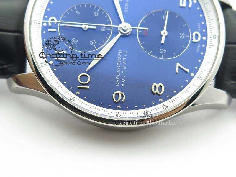 Portuguese Chrono IW371432 “Laureus” ZF 1:1 Best Edition On Black Leather Strap A79350 (Slim Movement)