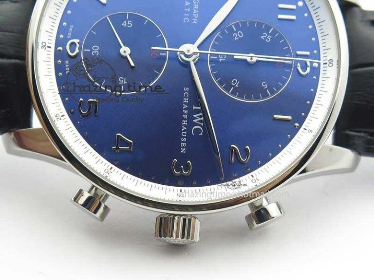 Portuguese Chrono IW371432 “Laureus” ZF 1:1 Best Edition On Black Leather Strap A79350 (Slim Movement)