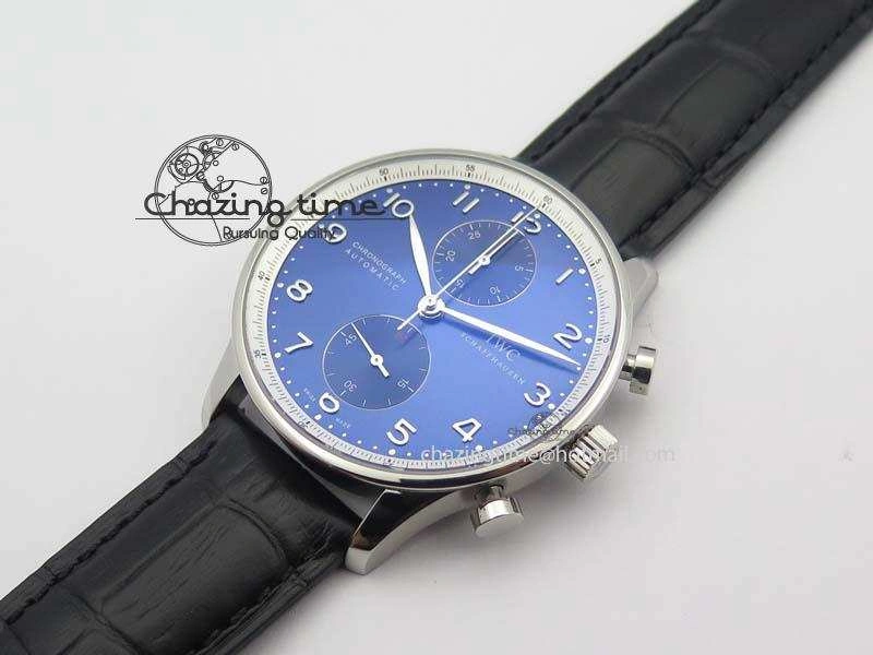 Portuguese Chrono IW371432 “Laureus” ZF 1:1 Best Edition On Black Leather Strap A79350 (Slim Movement)