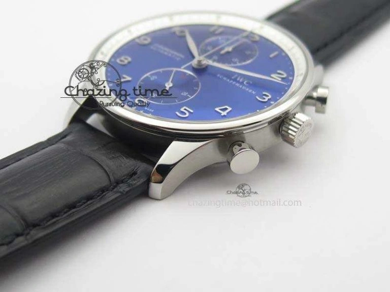 Portuguese Chrono IW371432 “Laureus” ZF 1:1 Best Edition On Black Leather Strap A79350 (Slim Movement)