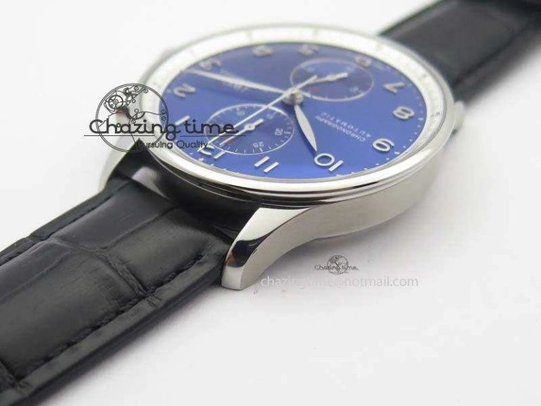 Portuguese Chrono IW371432 “Laureus” ZF 1:1 Best Edition On Black Leather Strap A79350 (Slim Movement)