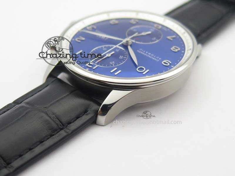 Portuguese Chrono IW371432 “Laureus” ZF 1:1 Best Edition On Black Leather Strap A79350 (Slim Movement)
