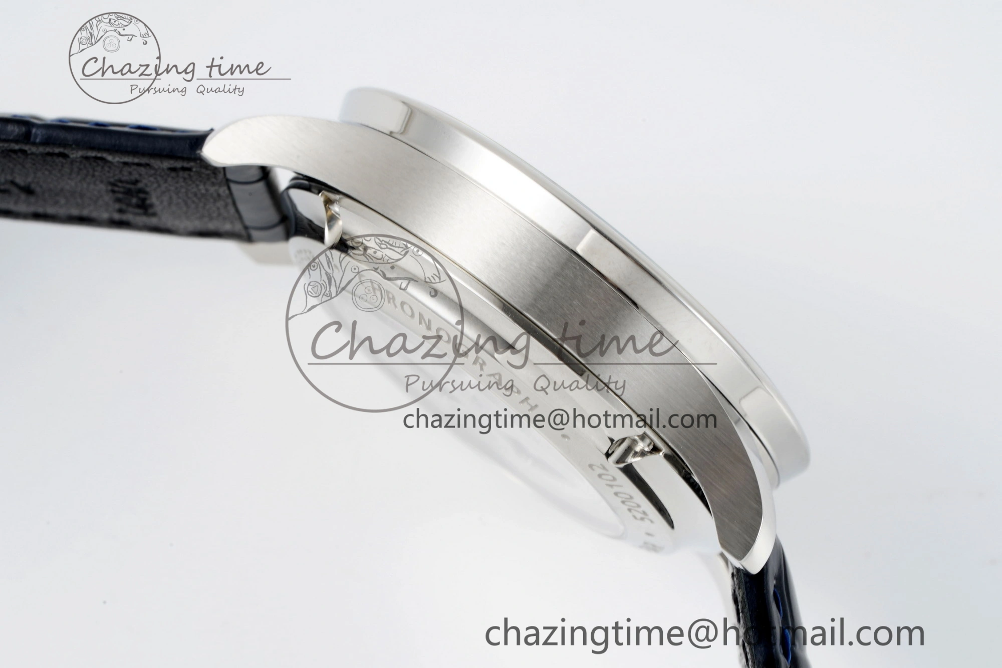 Portuguese Chrono IW3716 RSF 1:1 Best Edition Blue Dial on Black Leather Strap A7750