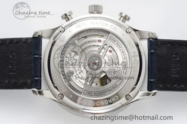 Portuguese Chrono IW3716 RSF 1:1 Best Edition Blue Dial on Black Leather Strap A7750