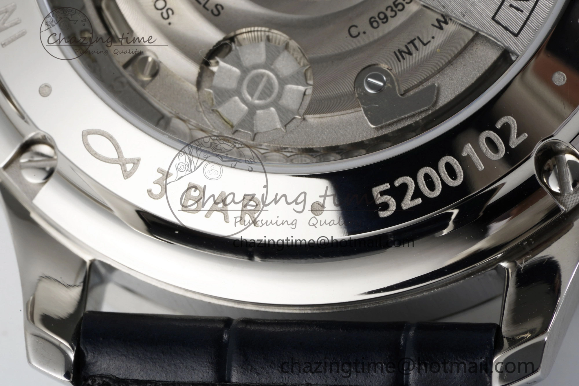 Portuguese Chrono IW3716 RSF 1:1 Best Edition Blue Dial on Black Leather Strap A7750