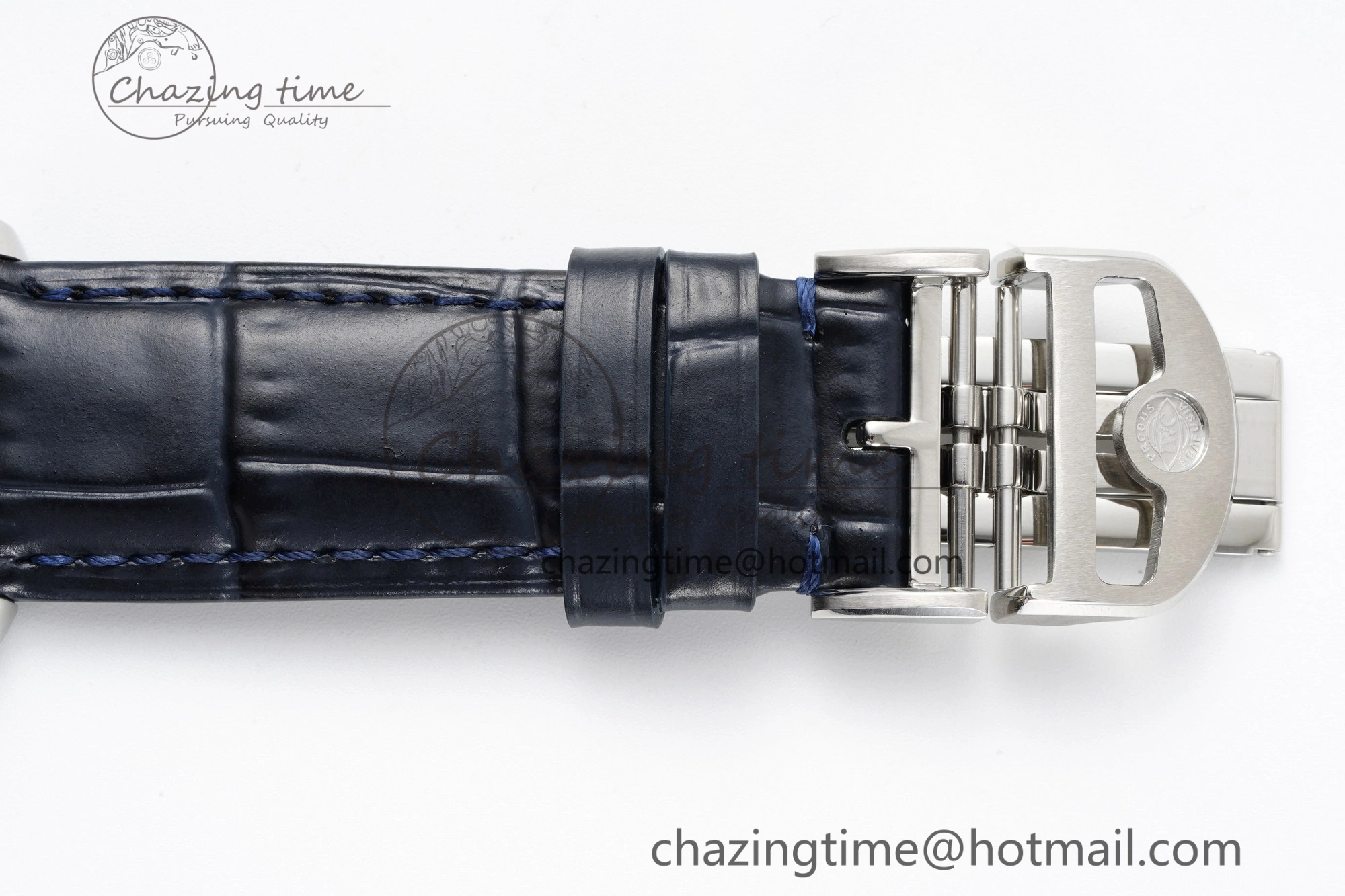 Portuguese Chrono IW3716 RSF 1:1 Best Edition Blue Dial on Black Leather Strap A7750