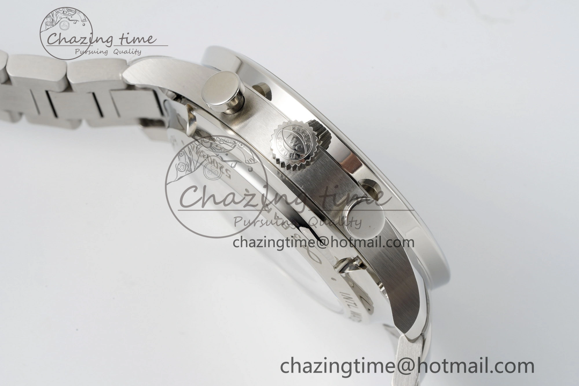 Portuguese Chrono IW3716 RSF 1:1 Best Edition Blue Dial on SS Bracelet A7750