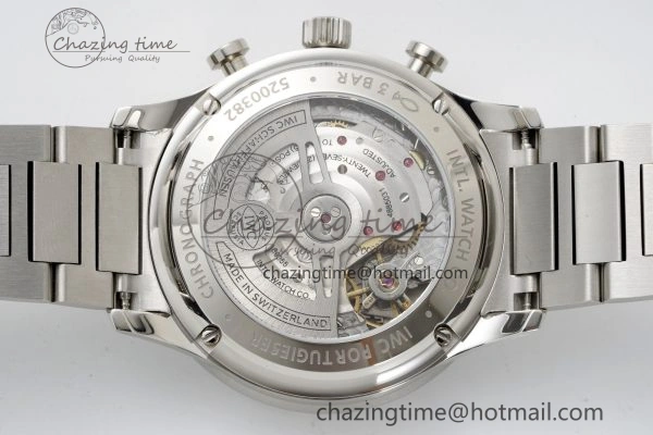 Portuguese Chrono IW3716 RSF 1:1 Best Edition Blue Dial on SS Bracelet A7750