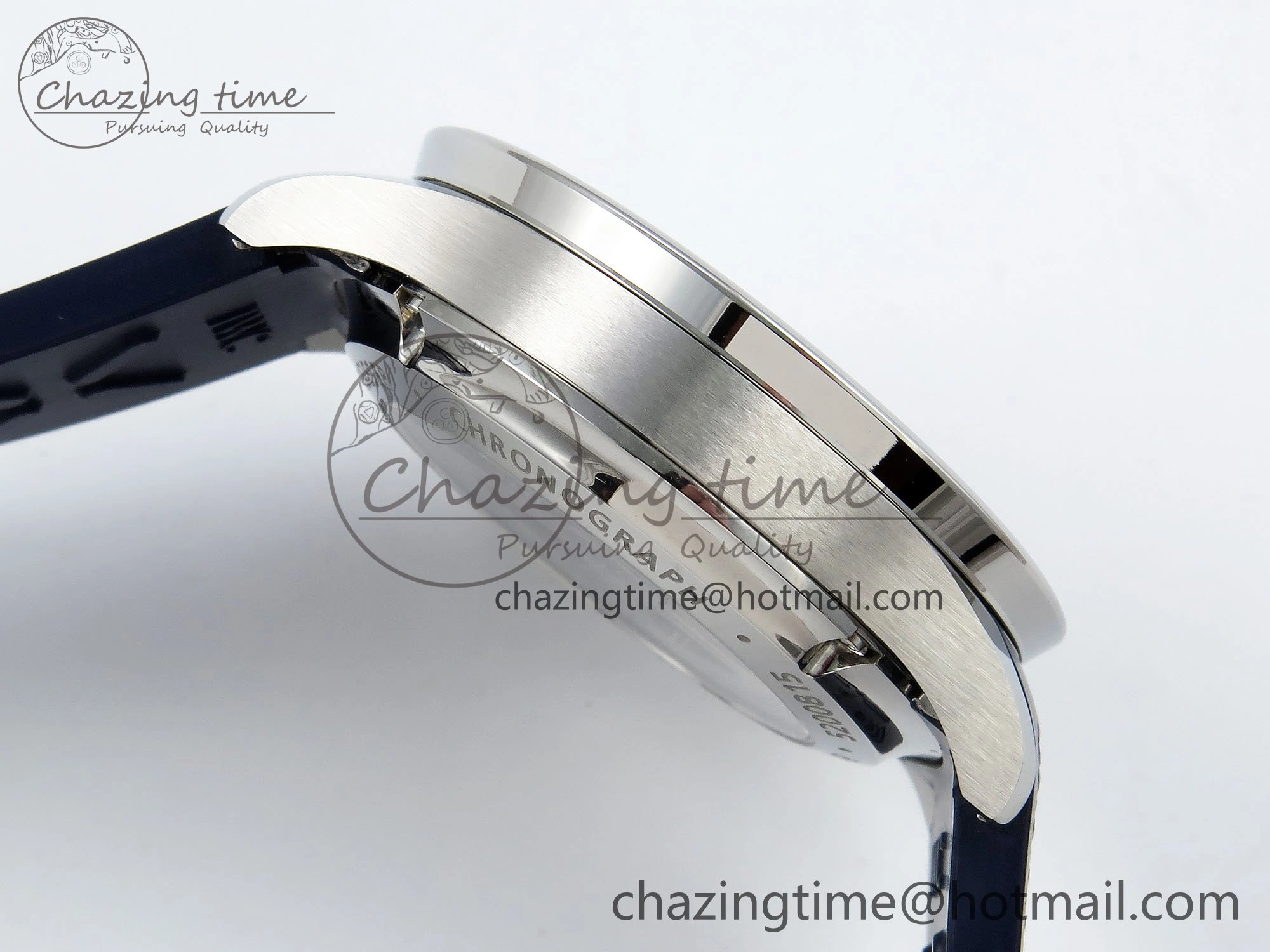 Portuguese Chrono IW3716 Z+F 1:1 Best Edition Blue Dial on Blue Rubber Strap A69355