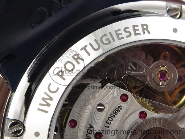Portuguese Chrono IW3716 Z+F 1:1 Best Edition Blue Dial on Blue Rubber Strap A69355