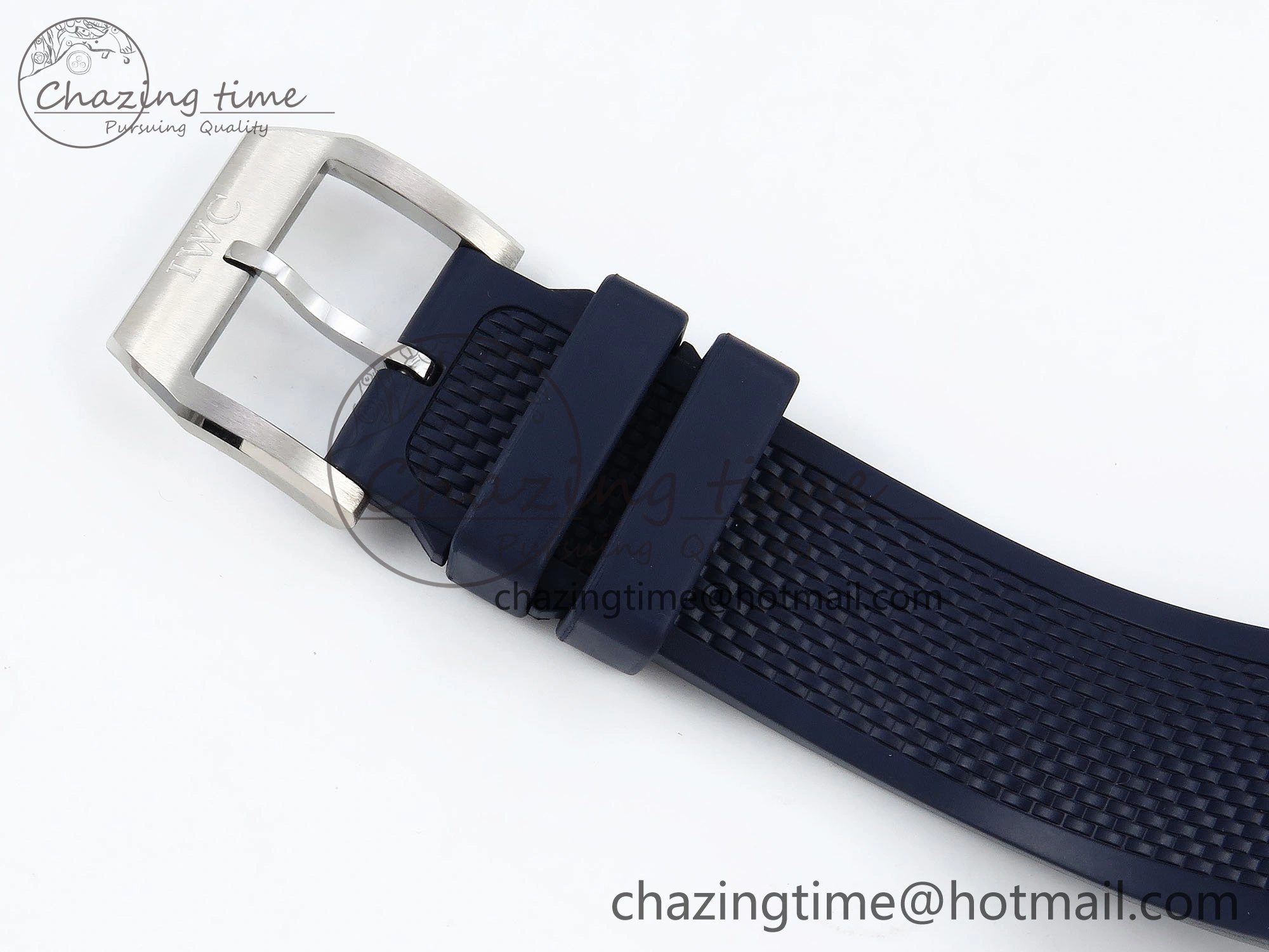 Portuguese Chrono IW3716 Z+F 1:1 Best Edition Blue Dial on Blue Rubber Strap A69355
