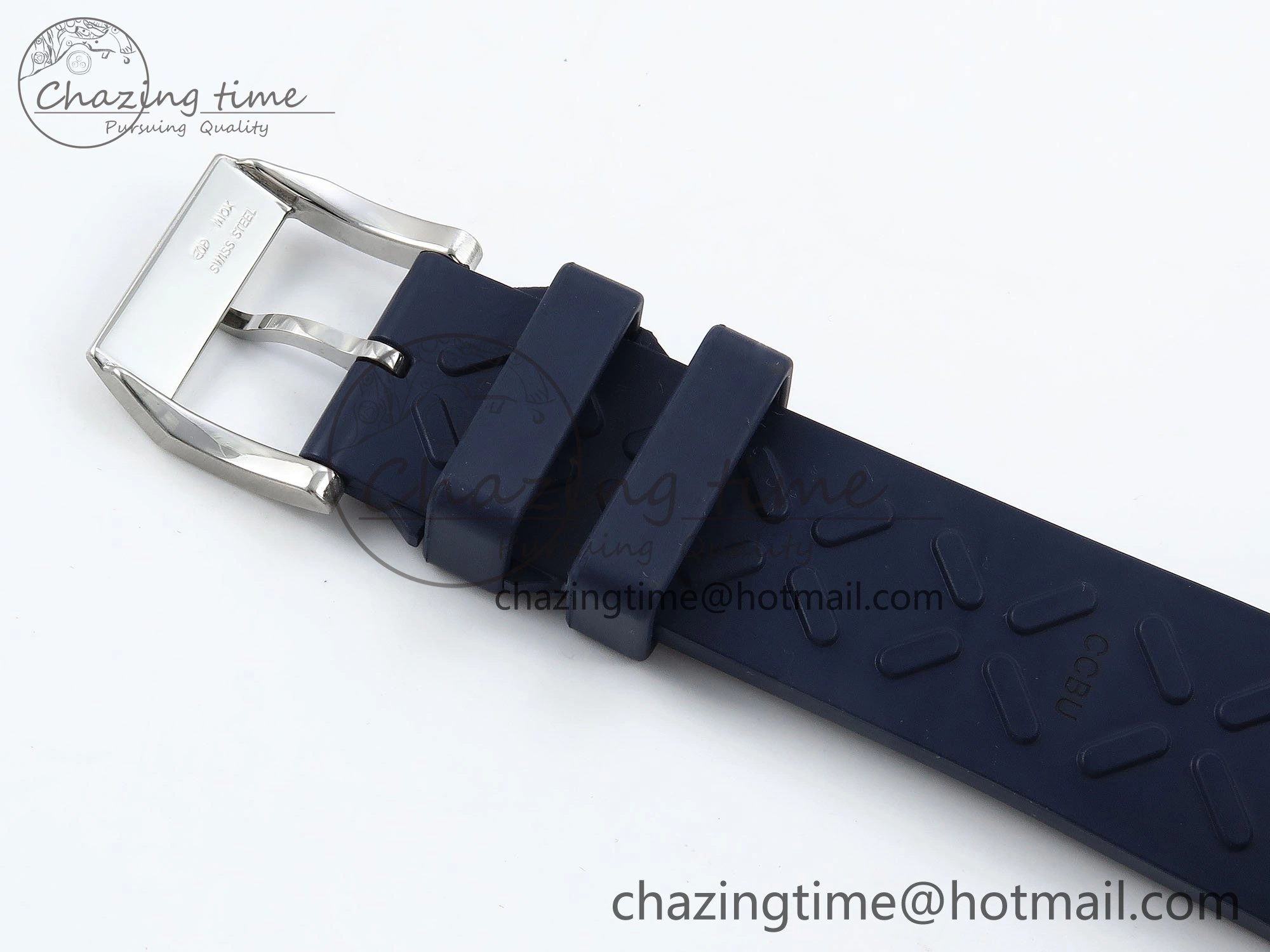 Portuguese Chrono IW3716 Z+F 1:1 Best Edition Blue Dial on Blue Rubber Strap A69355