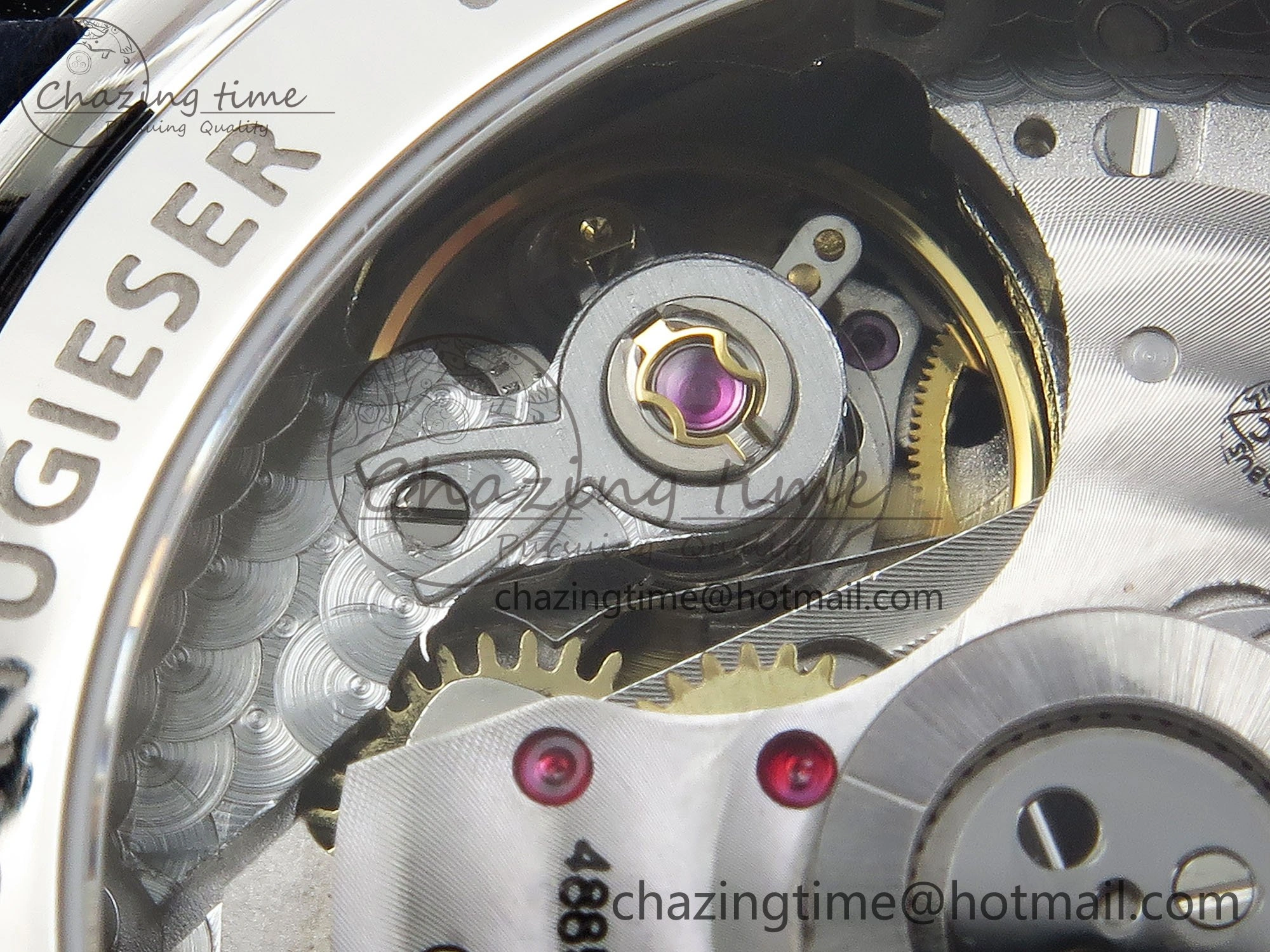 Portuguese Chrono IW3716 Z+F 1:1 Best Edition Red Dial on Red Rubber Strap A69355