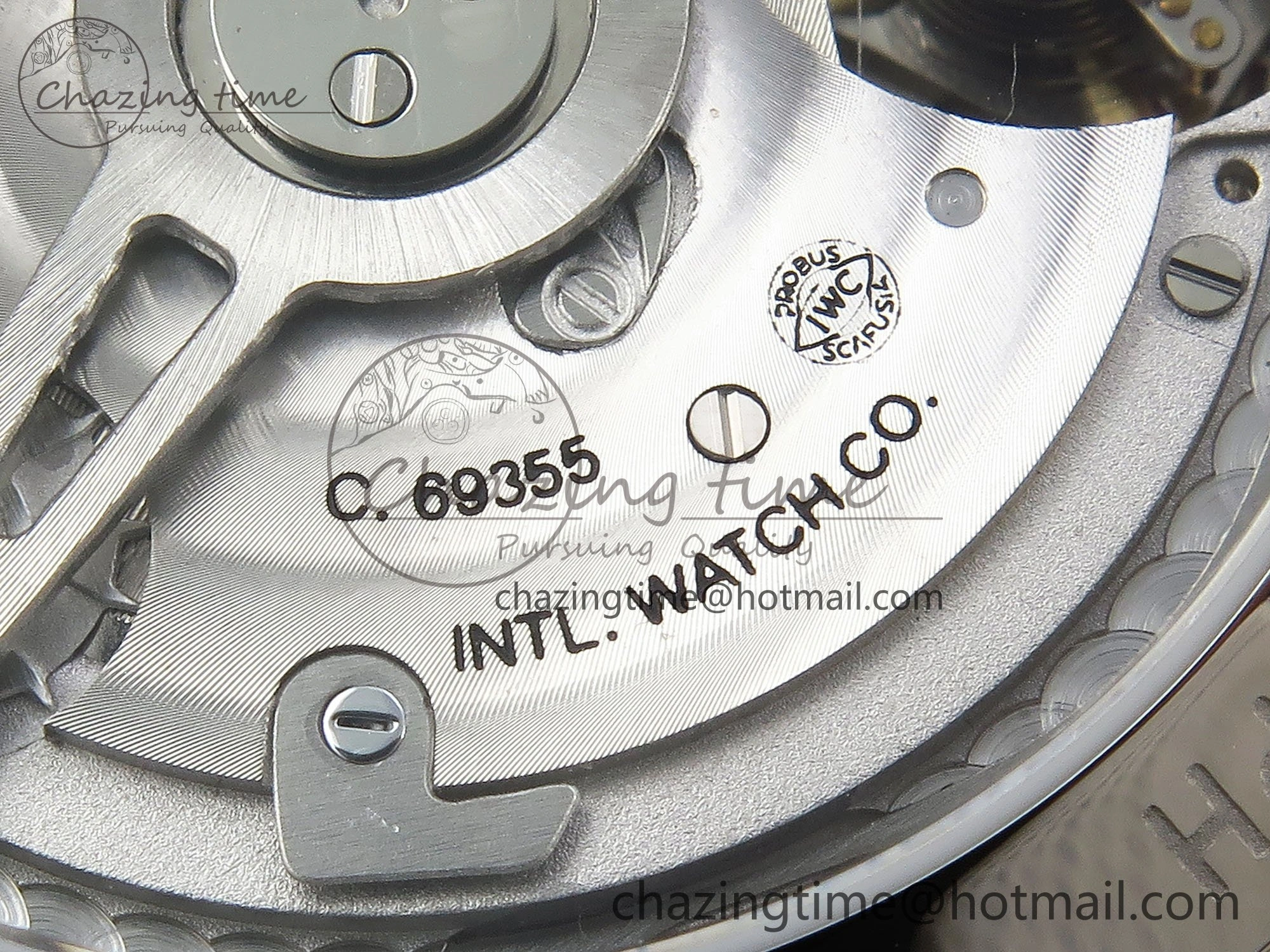 Portuguese Chrono IW3716 Z+F 1:1 Best Edition Red Dial on Red Rubber Strap A69355
