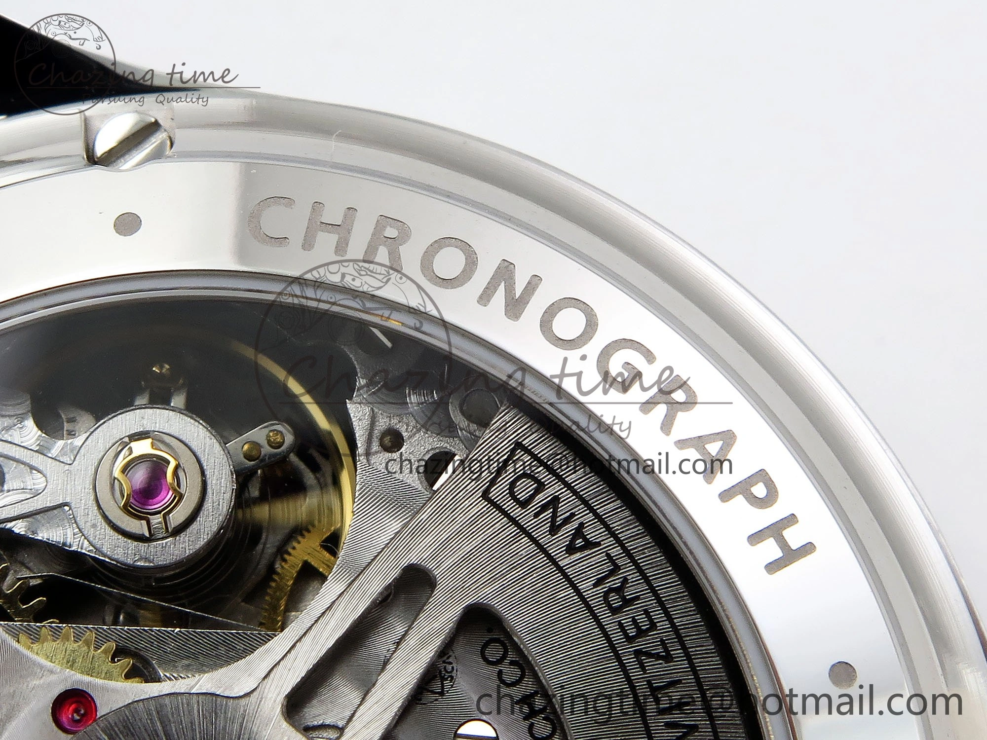 Portuguese Chrono IW3716 Z+F 1:1 Best Edition Red Dial on Red Rubber Strap A69355