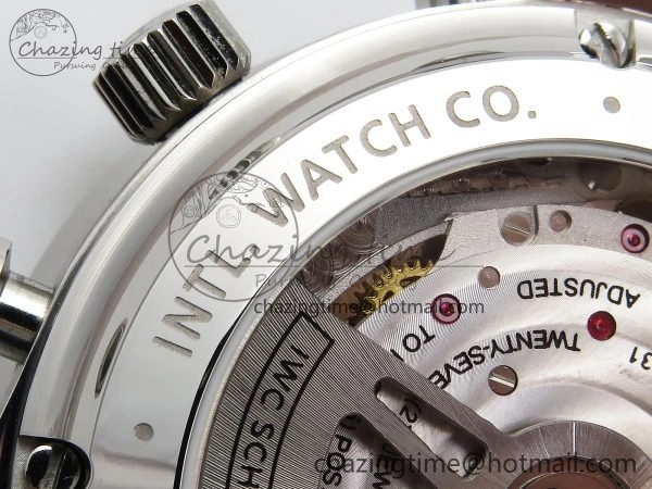 Portuguese Chrono IW3716 Z+F 1:1 Best Edition Red Dial on Red Rubber Strap A69355