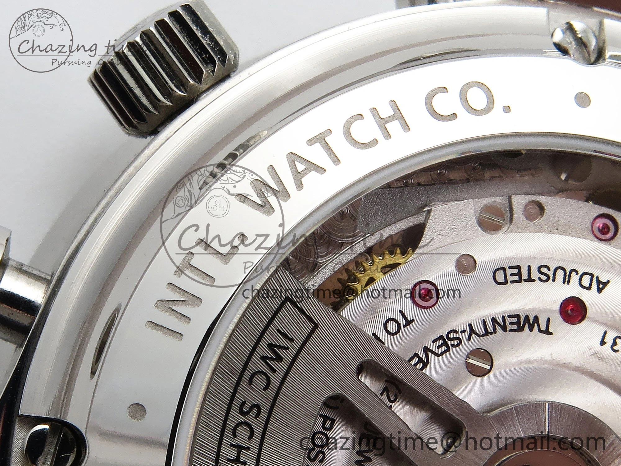 Portuguese Chrono IW3716 Z+F 1:1 Best Edition Red Dial on Red Rubber Strap A69355