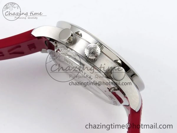 Portuguese Chrono IW3716 Z+F 1:1 Best Edition Red Dial on Red Rubber Strap A69355