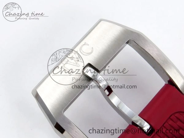Portuguese Chrono IW3716 Z+F 1:1 Best Edition Red Dial on Red Rubber Strap A69355
