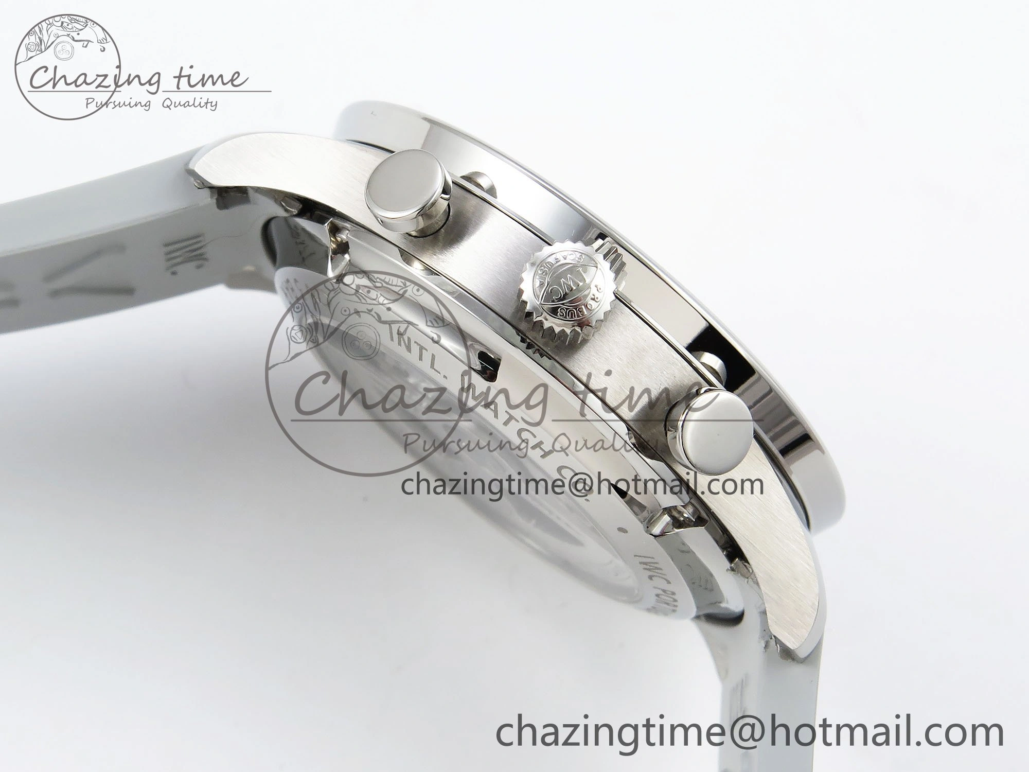 Portuguese Chrono IW3716 Z+F 1:1 Best Edition White Dial on Gray Rubber Strap A69355